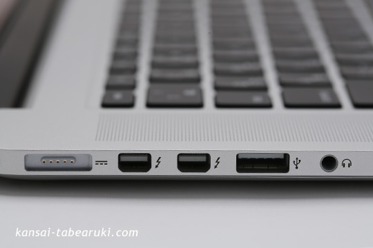 MacBookPro側面の端子